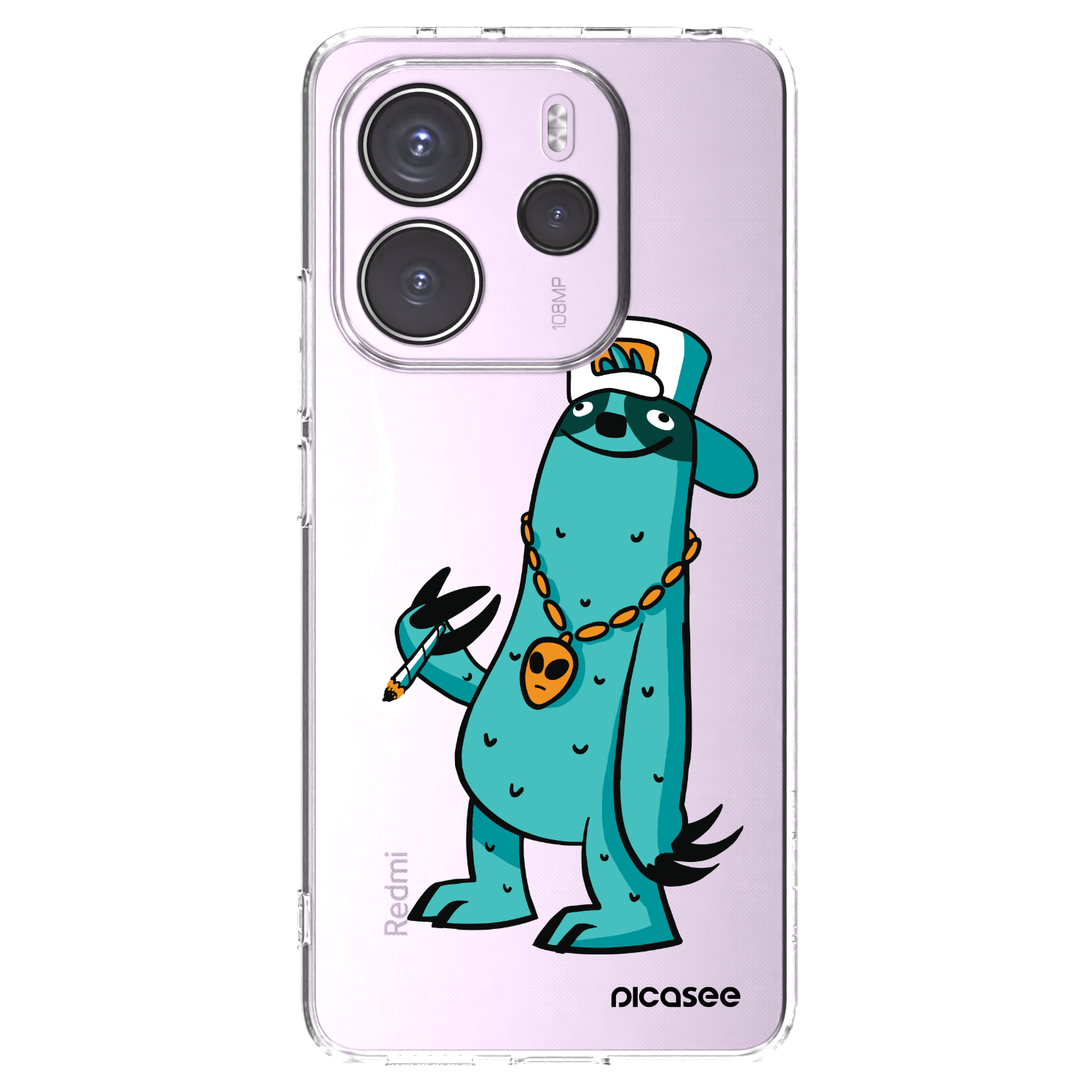 Picasee silikonový průhledný obal pro Xiaomi Redmi Note 14 4G - Earth - Je mi fajn