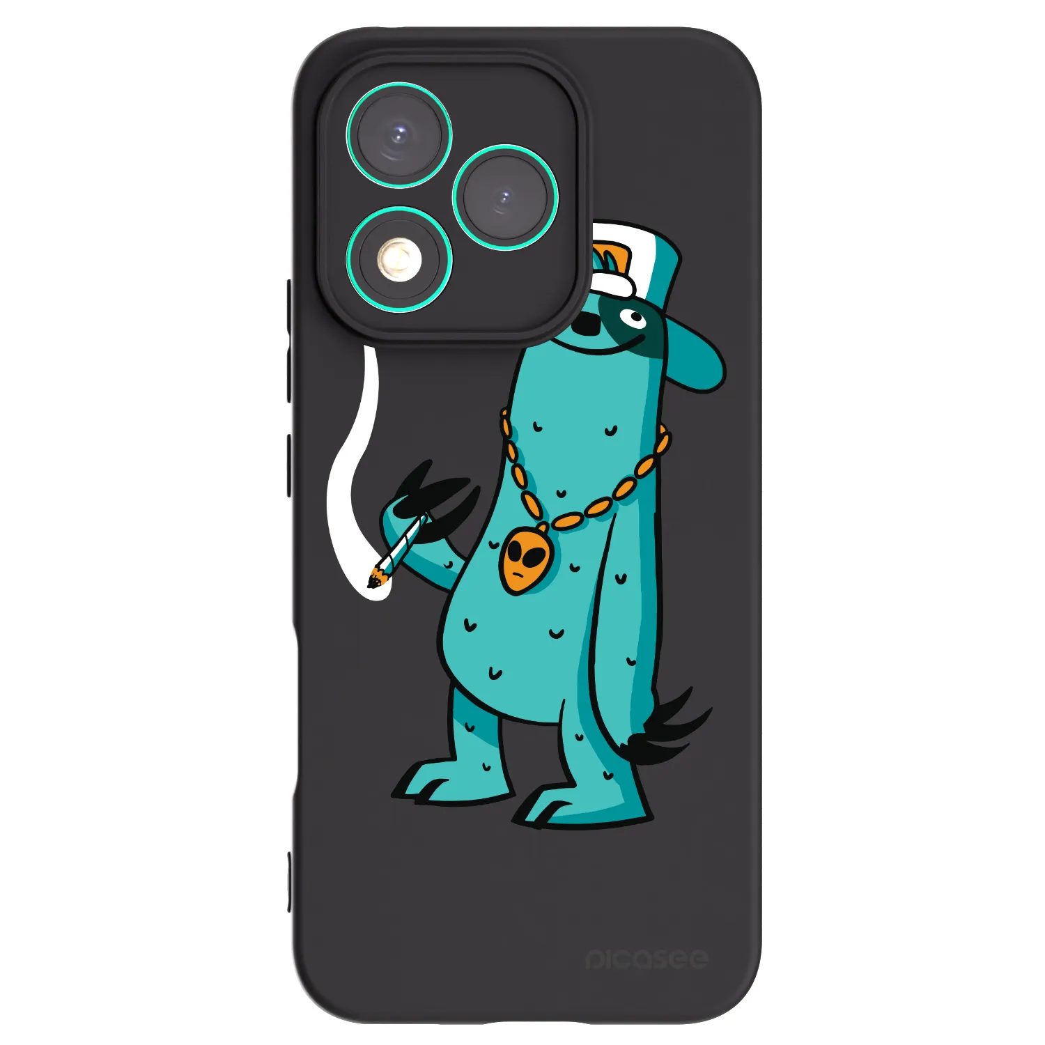 Picasee silikonový černý obal pro Honor 400 Lite 5G - Earth - Je mi fajn