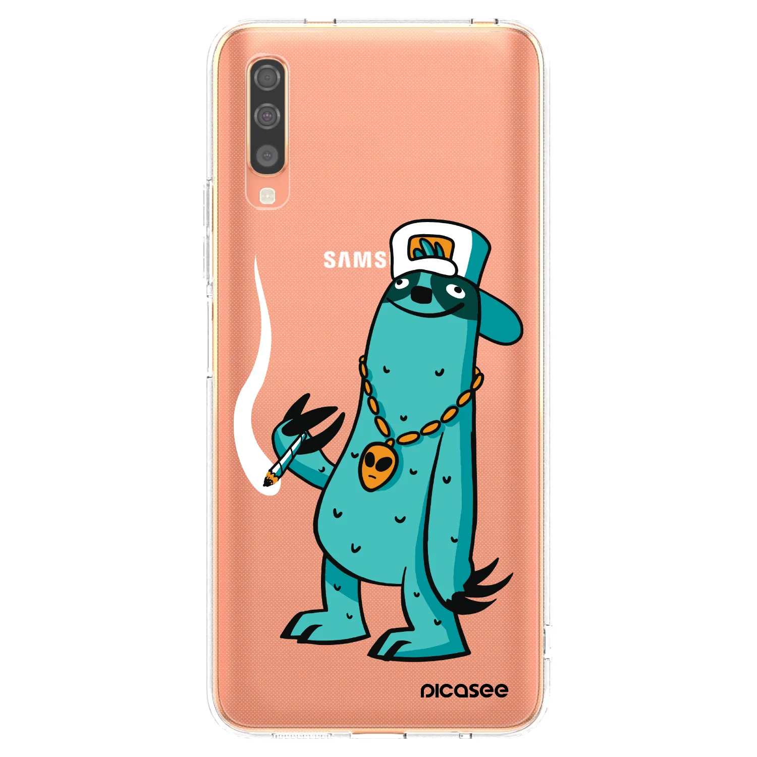 Picasee silikonový průhledný obal pro Samsung Galaxy A70 A705F - Earth - Je mi fajn
