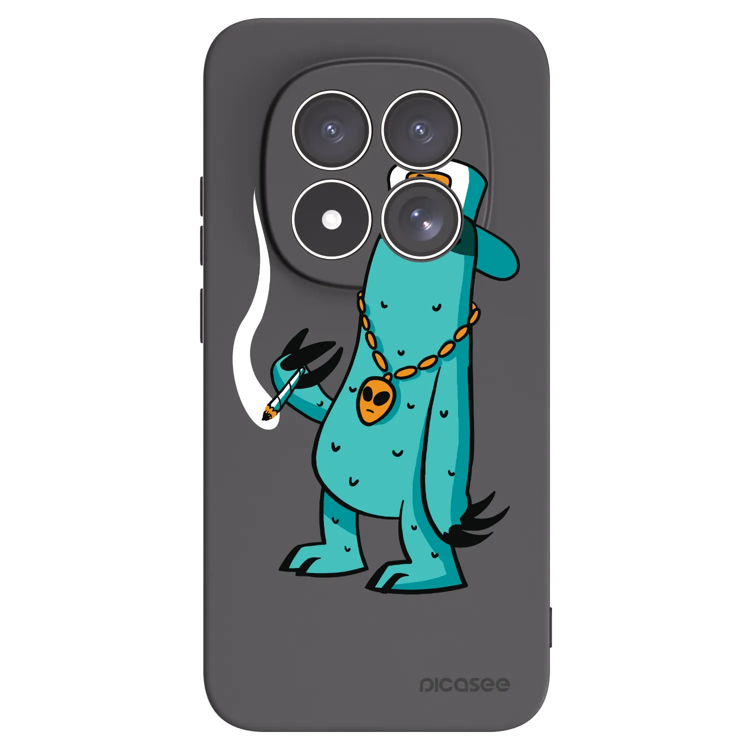 Picasee silikonový černý obal pro Xiaomi Redmi Note 15 Pro 4G - Earth - Je mi fajn