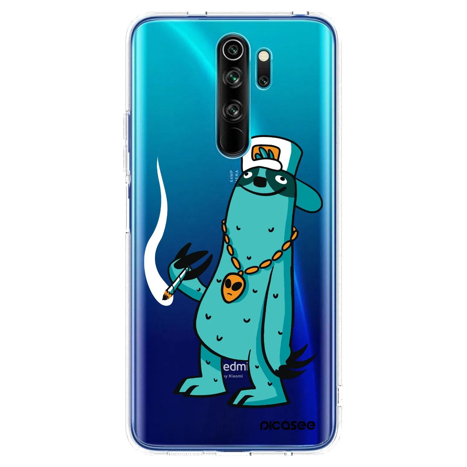 Picasee silikonový průhledný obal pro Xiaomi Redmi Note 8 Pro - Earth - Je mi fajn