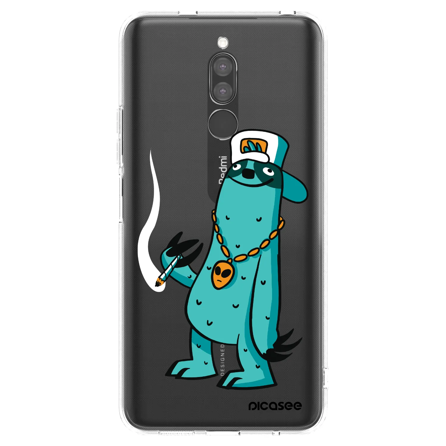 Picasee silikonový průhledný obal pro Xiaomi Redmi 8 - Earth - Je mi fajn