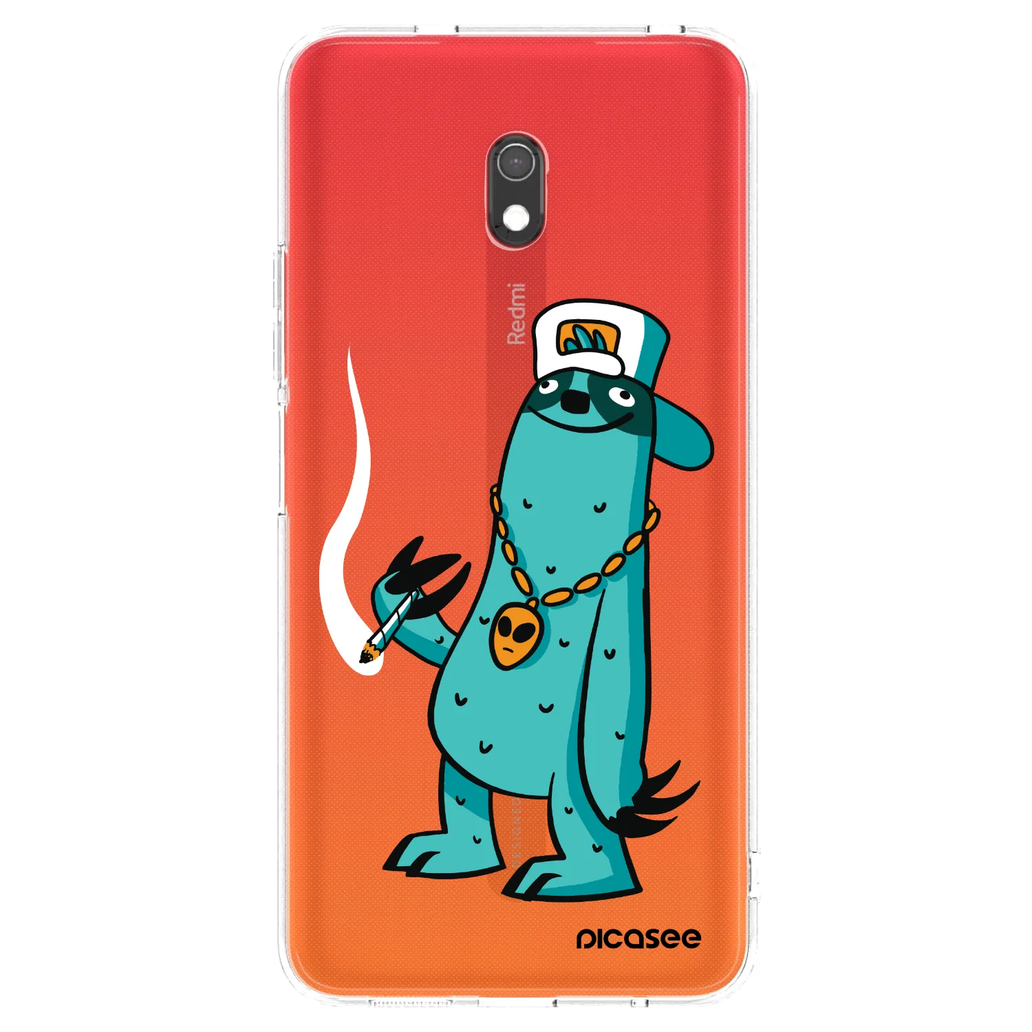 Picasee silikonový průhledný obal pro Xiaomi Redmi 8A - Earth - Je mi fajn