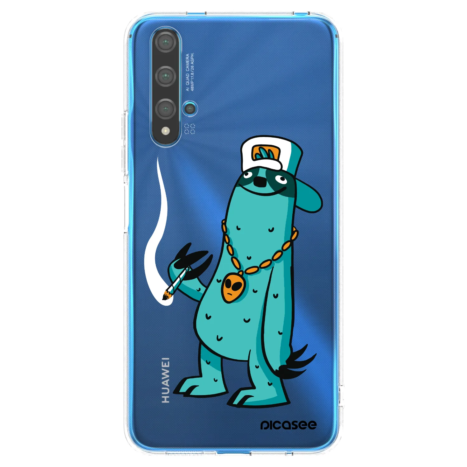 Picasee silikonový průhledný obal pro Huawei Nova 5T - Earth - Je mi fajn