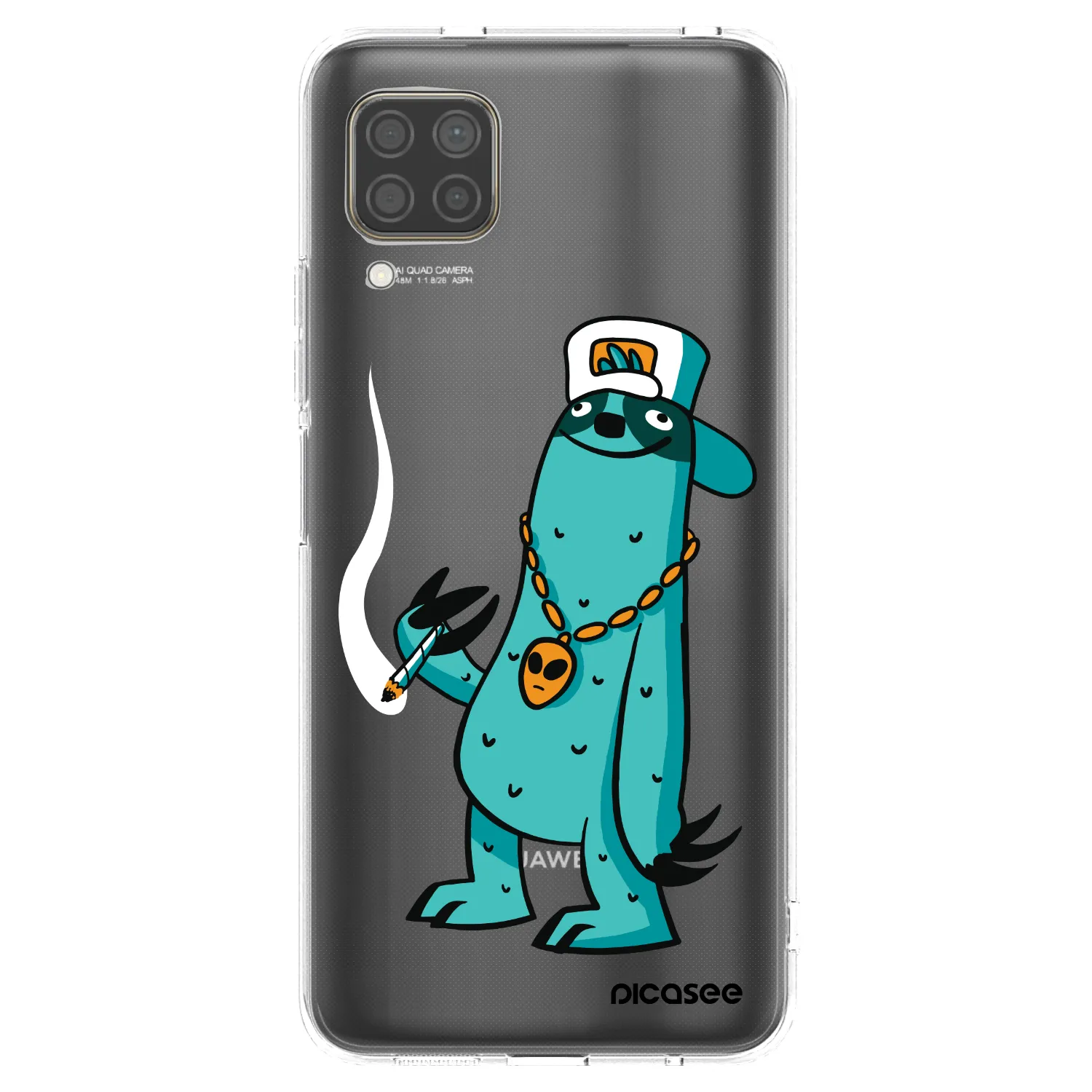 Picasee silikonový průhledný obal pro Huawei P40 Lite - Earth - Je mi fajn
