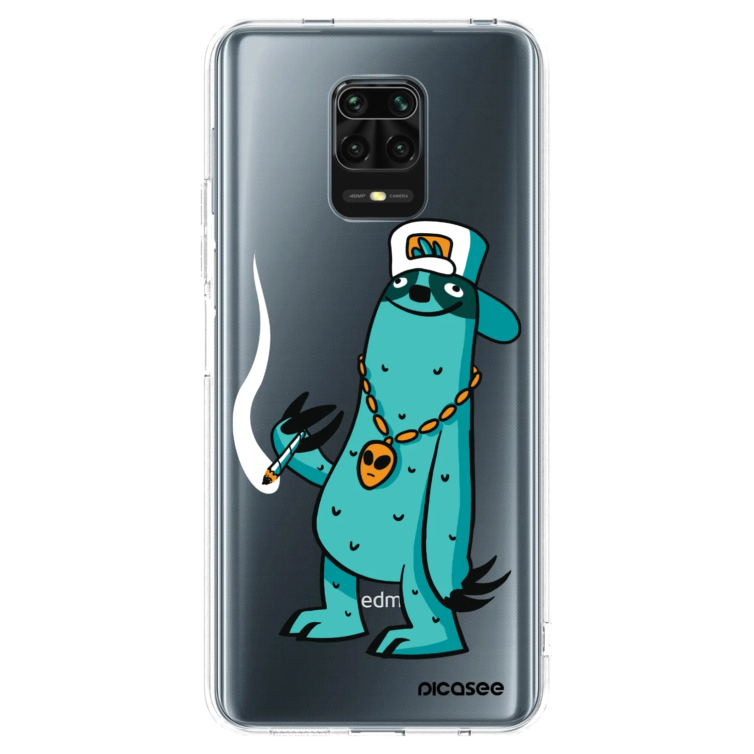 Picasee silikonový průhledný obal pro Xiaomi Redmi Note 9 Pro - Earth - Je mi fajn
