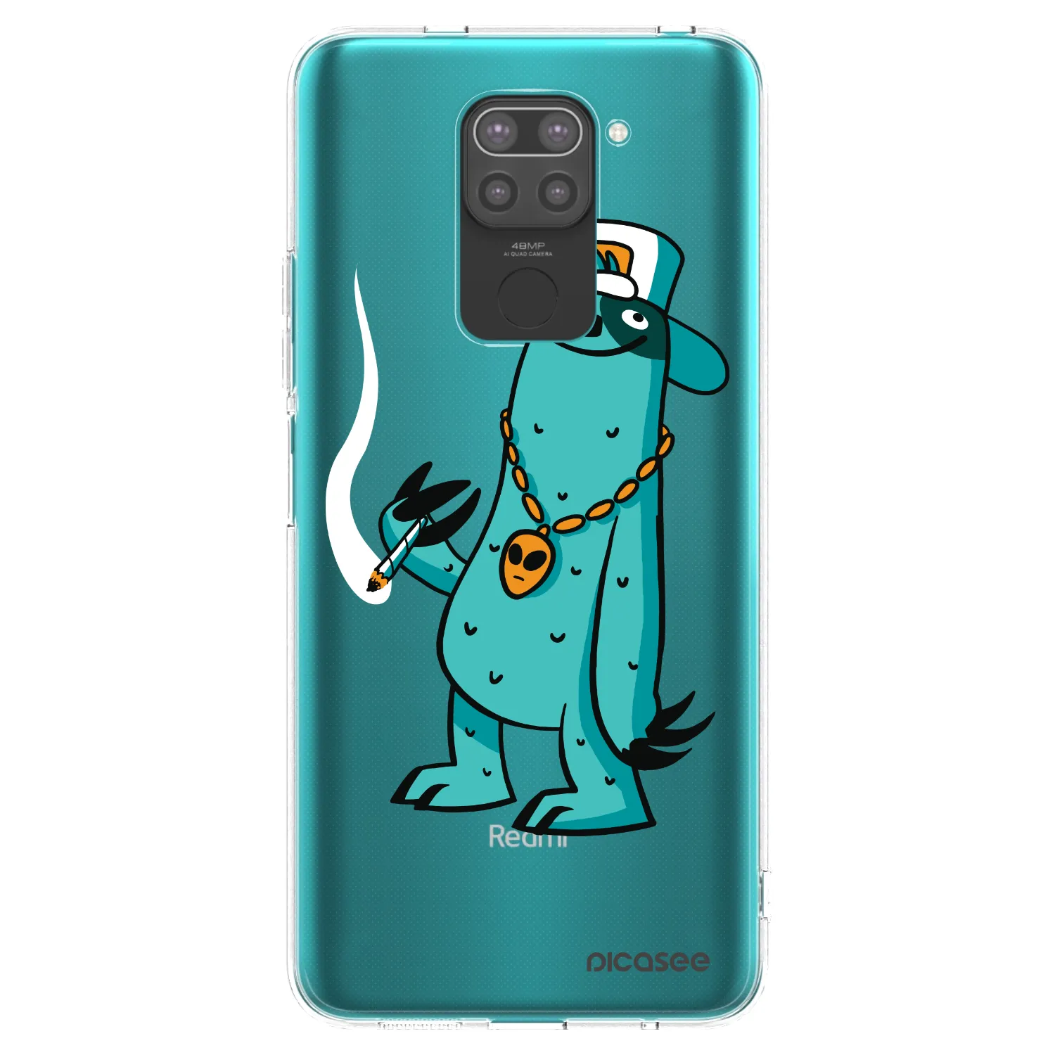 Picasee silikonový černý obal pro Xiaomi Redmi Note 9 - Earth - Je mi fajn