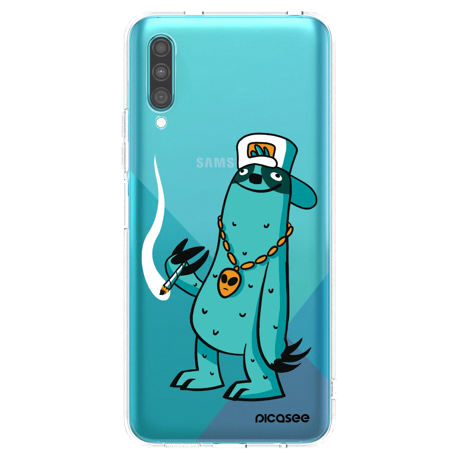 Picasee silikonový průhledný obal pro Samsung Galaxy A30s A307F - Earth - Je mi fajn
