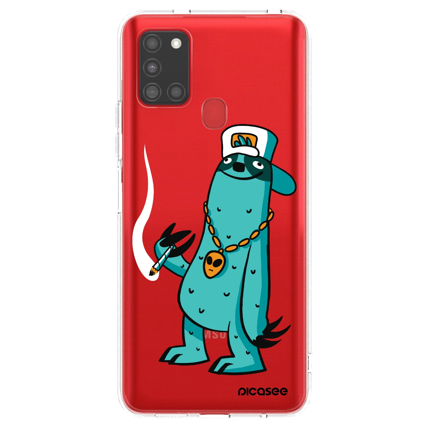 Picasee silikonový průhledný obal pro Samsung Galaxy A21s - Earth - Je mi fajn