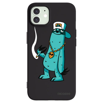 Picasee silikonový černý obal pro Apple iPhone 12 - Earth - Je mi fajn