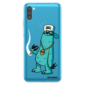 Picasee silikonový průhledný obal pro Samsung Galaxy M11 - Earth - Je mi fajn