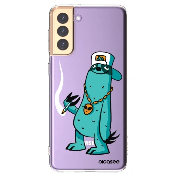 Picasee silikonový průhledný obal pro Samsung Galaxy S21+ 5G G996F - Earth - Je mi fajn