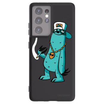 Picasee silikonový černý obal pro Samsung Galaxy S21 Ultra 5G G998B - Earth - Je mi fajn