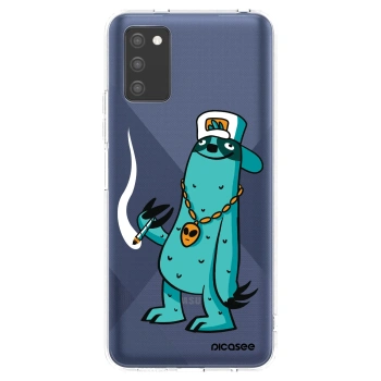 Picasee silikonový průhledný obal pro Samsung Galaxy A02s A025G - Earth - Je mi fajn