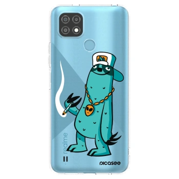 Picasee silikonový průhledný obal pro Realme C21 - Earth - Je mi fajn
