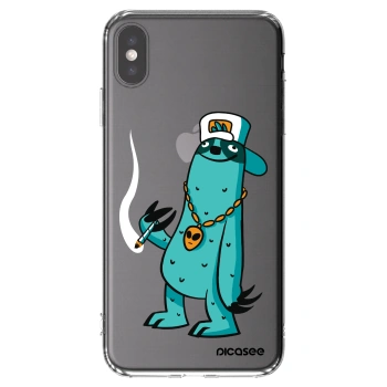 Picasee silikonový průhledný obal pro Apple iPhone XS Max - Earth - Je mi fajn