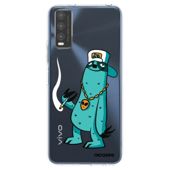 Picasee silikonový průhledný obal pro Vivo Y20s - Earth - Je mi fajn