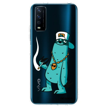 Picasee silikonový průhledný obal pro Vivo Y11s - Earth - Je mi fajn