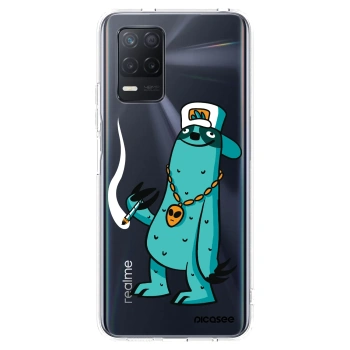 Picasee silikonový průhledný obal pro Realme 8 5G - Earth - Je mi fajn