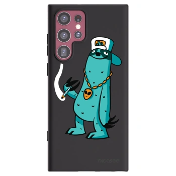 Picasee silikonový černý obal pro Samsung Galaxy S22 Ultra 5G - Earth - Je mi fajn