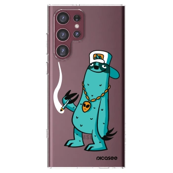 Picasee silikonový průhledný obal pro Samsung Galaxy S22 Ultra 5G - Earth - Je mi fajn