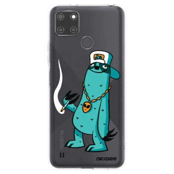 Picasee silikonový průhledný obal pro Realme C21Y - Earth - Je mi fajn