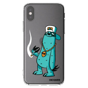Picasee silikonový průhledný obal pro Apple iPhone X/XS - Earth - Je mi fajn