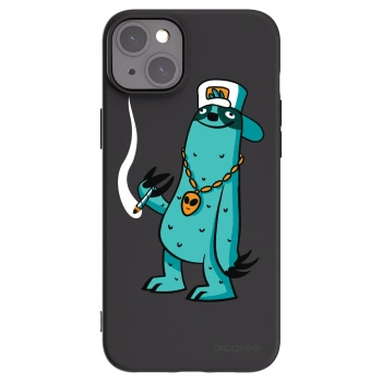 Picasee silikonový černý obal pro Apple iPhone 15 Plus - Earth - Je mi fajn