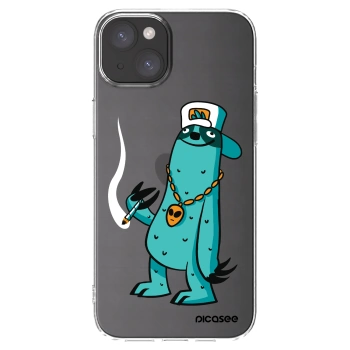 Picasee silikonový průhledný obal pro Apple iPhone 15 Plus - Earth - Je mi fajn