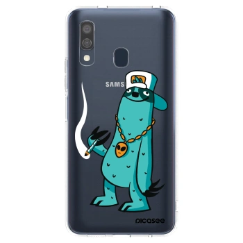 Picasee silikonový průhledný obal pro Samsung Galaxy A40 A405F - Earth - Je mi fajn