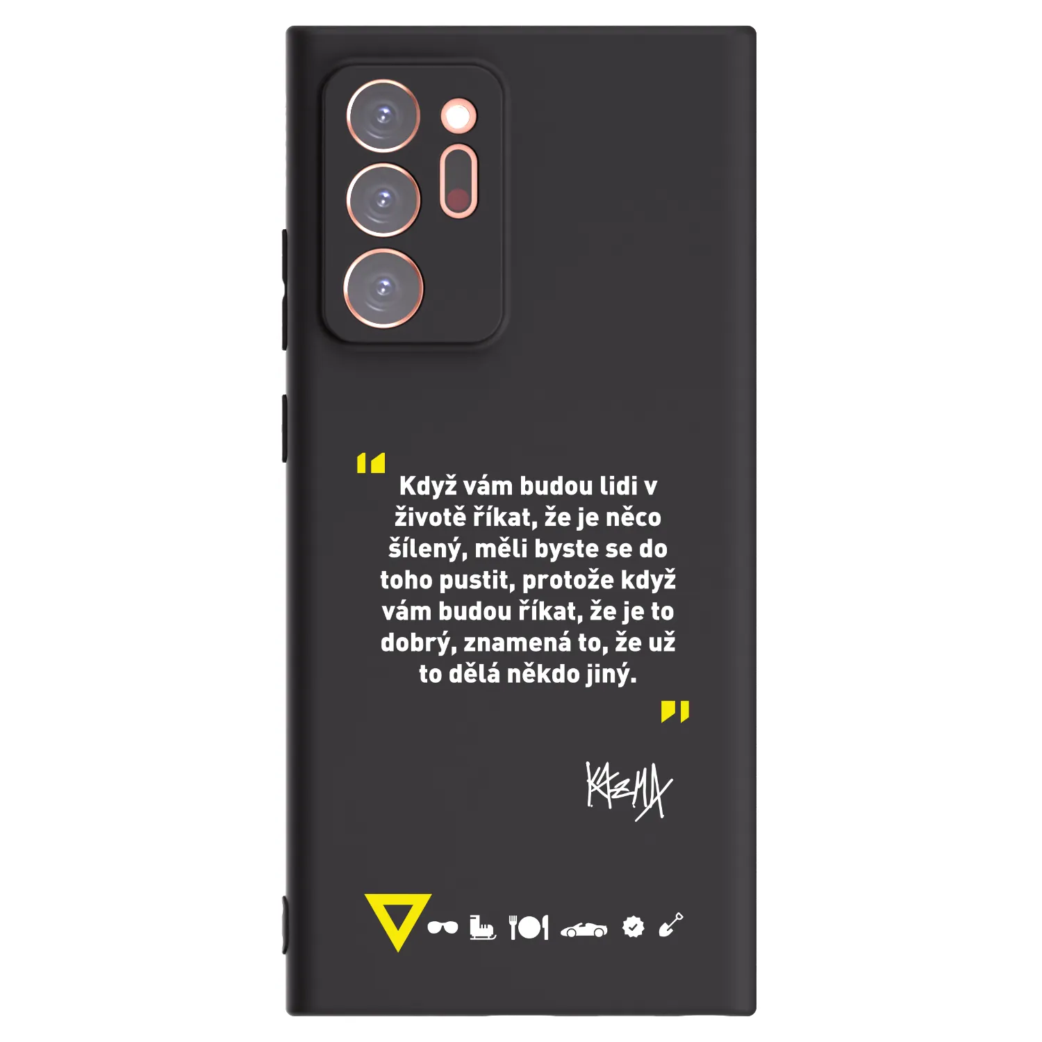 Picasee silikonový černý obal pro Samsung Galaxy Note 20 Ultra - Kazma - MĚLI BYSTE SE DO TOHO PUSTIT