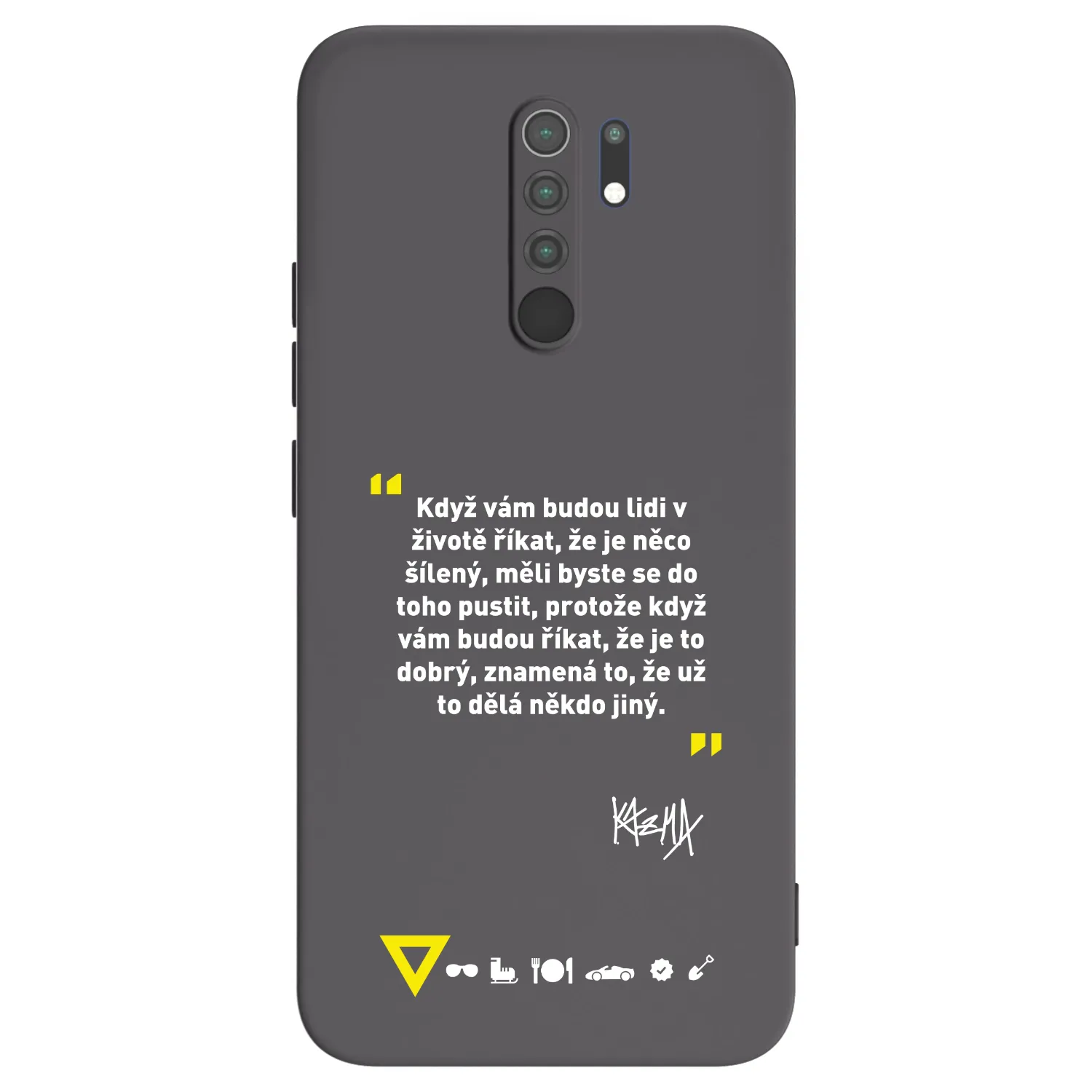 Picasee silikonový černý obal pro Xiaomi Redmi 9 - Kazma - MĚLI BYSTE SE DO TOHO PUSTIT