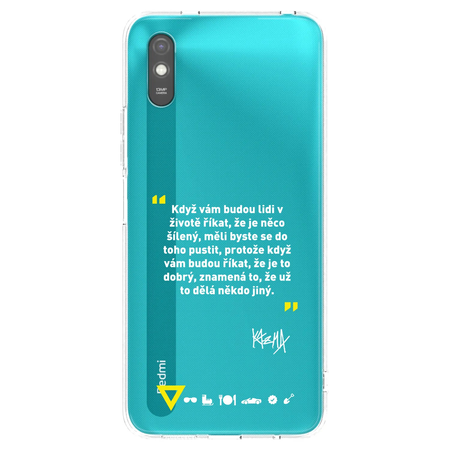 Picasee silikonový černý obal pro Xiaomi Redmi 9A - Kazma - MĚLI BYSTE SE DO TOHO PUSTIT