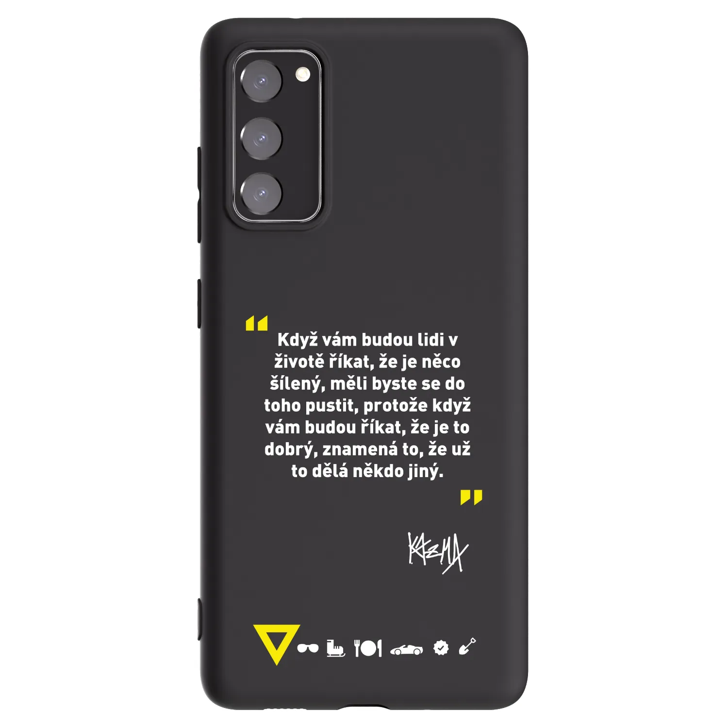 Picasee silikonový černý obal pro Samsung Galaxy S20 FE - Kazma - MĚLI BYSTE SE DO TOHO PUSTIT