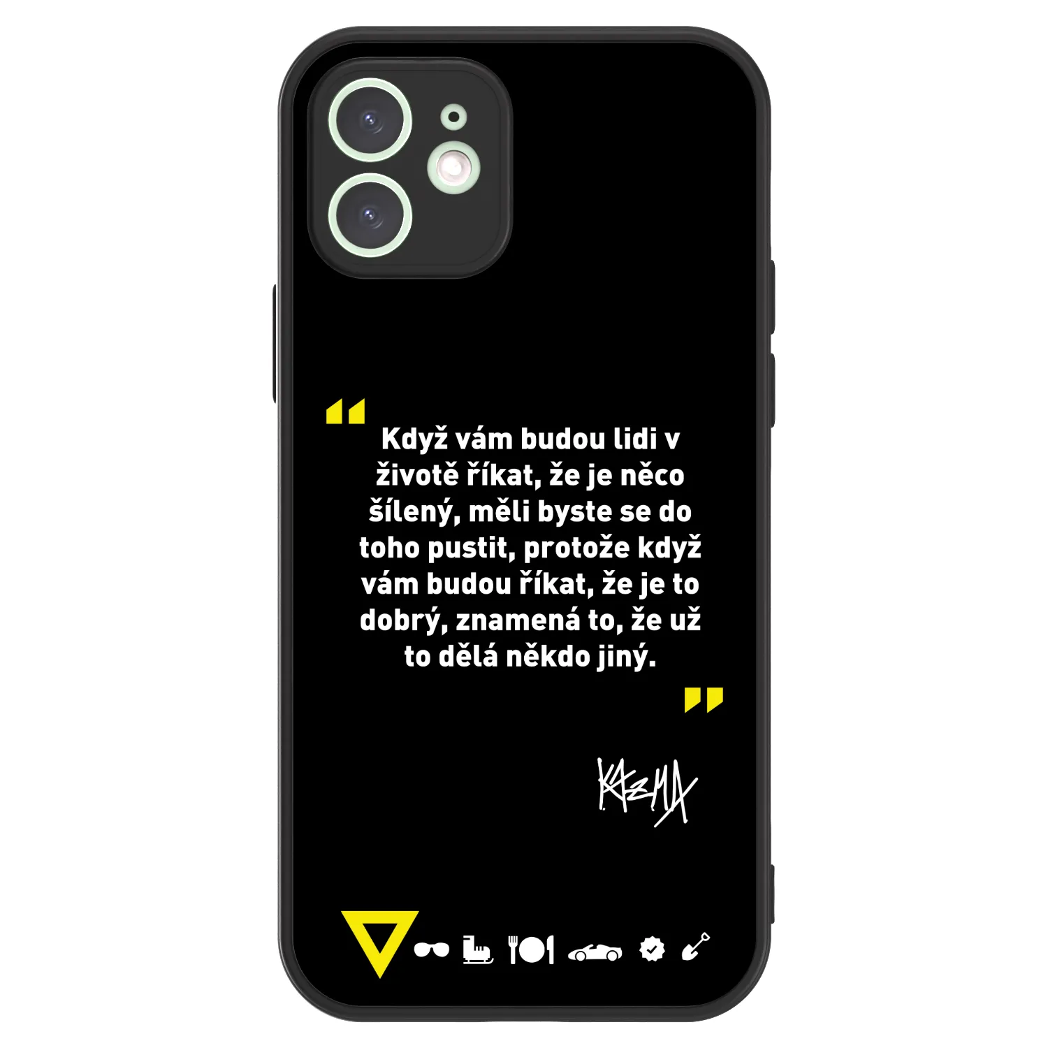 Picasee ULTIMATE CASE pro Apple iPhone 12 - Kazma - MĚLI BYSTE SE DO TOHO PUSTIT