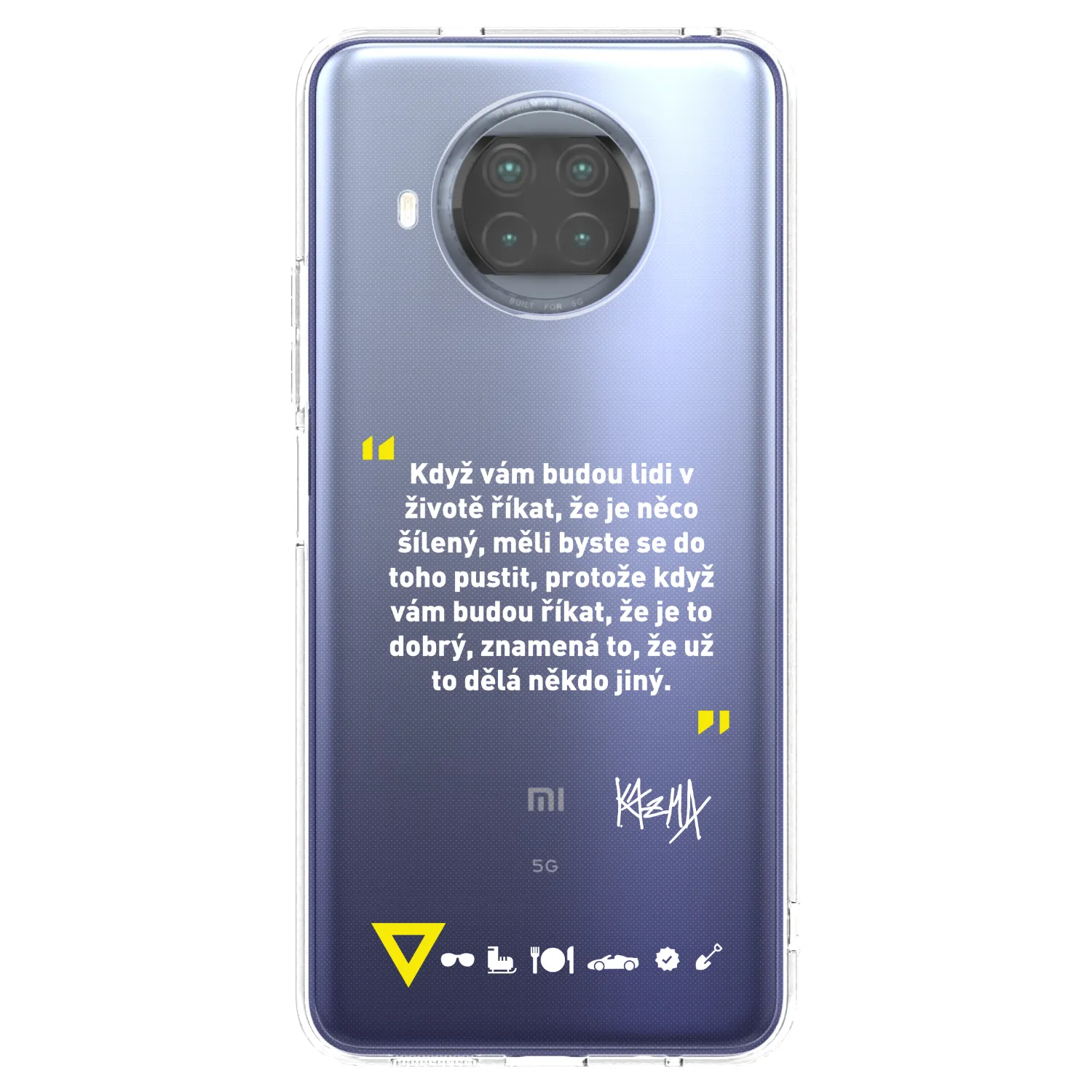 Picasee silikonový průhledný obal pro Xiaomi Mi 10T Lite - Kazma - MĚLI BYSTE SE DO TOHO PUSTIT