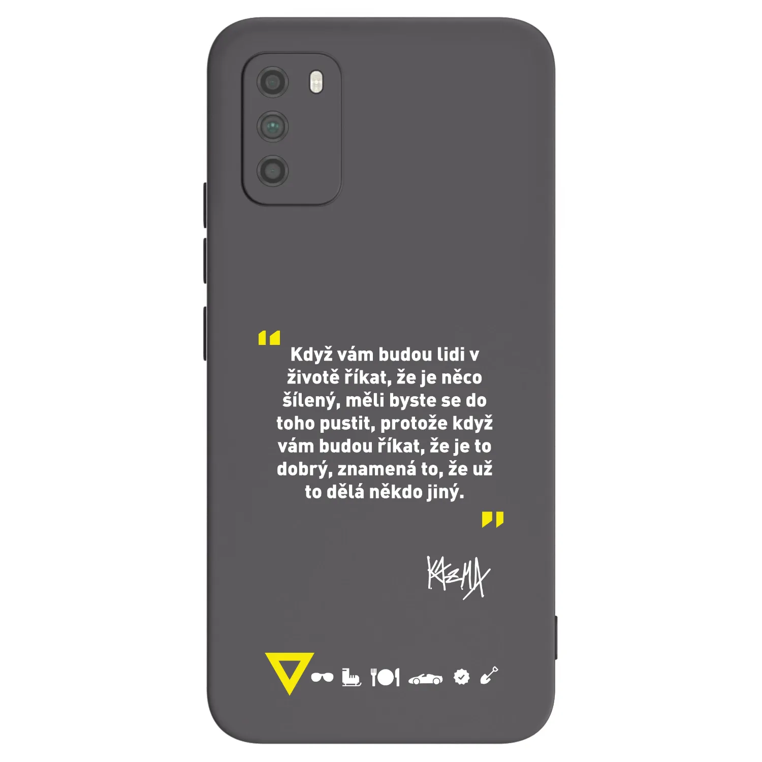 Picasee silikonový černý obal pro Xiaomi Poco M3 - Kazma - MĚLI BYSTE SE DO TOHO PUSTIT