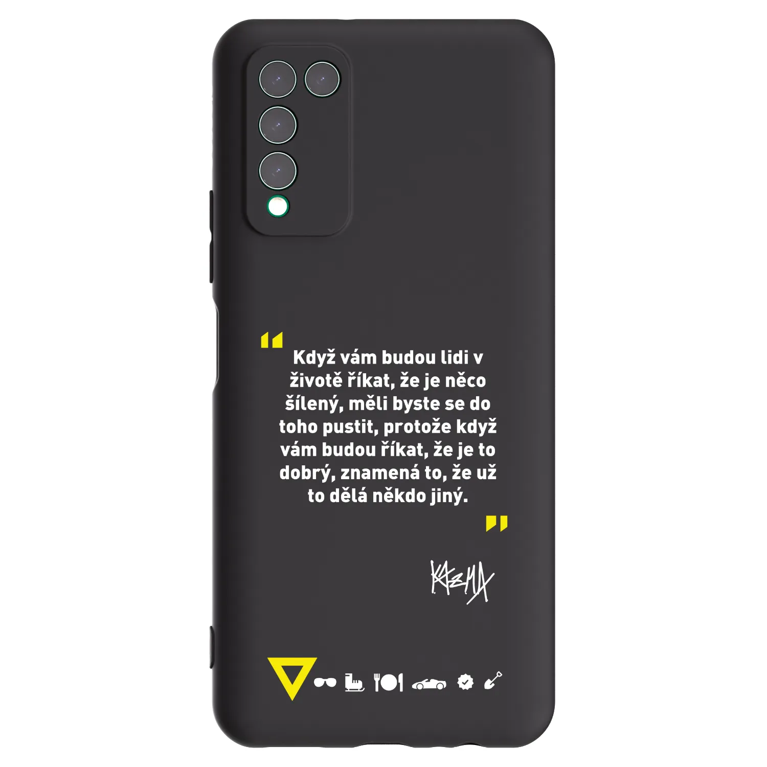 Picasee silikonový černý obal pro Honor 10X Lite - Kazma - MĚLI BYSTE SE DO TOHO PUSTIT