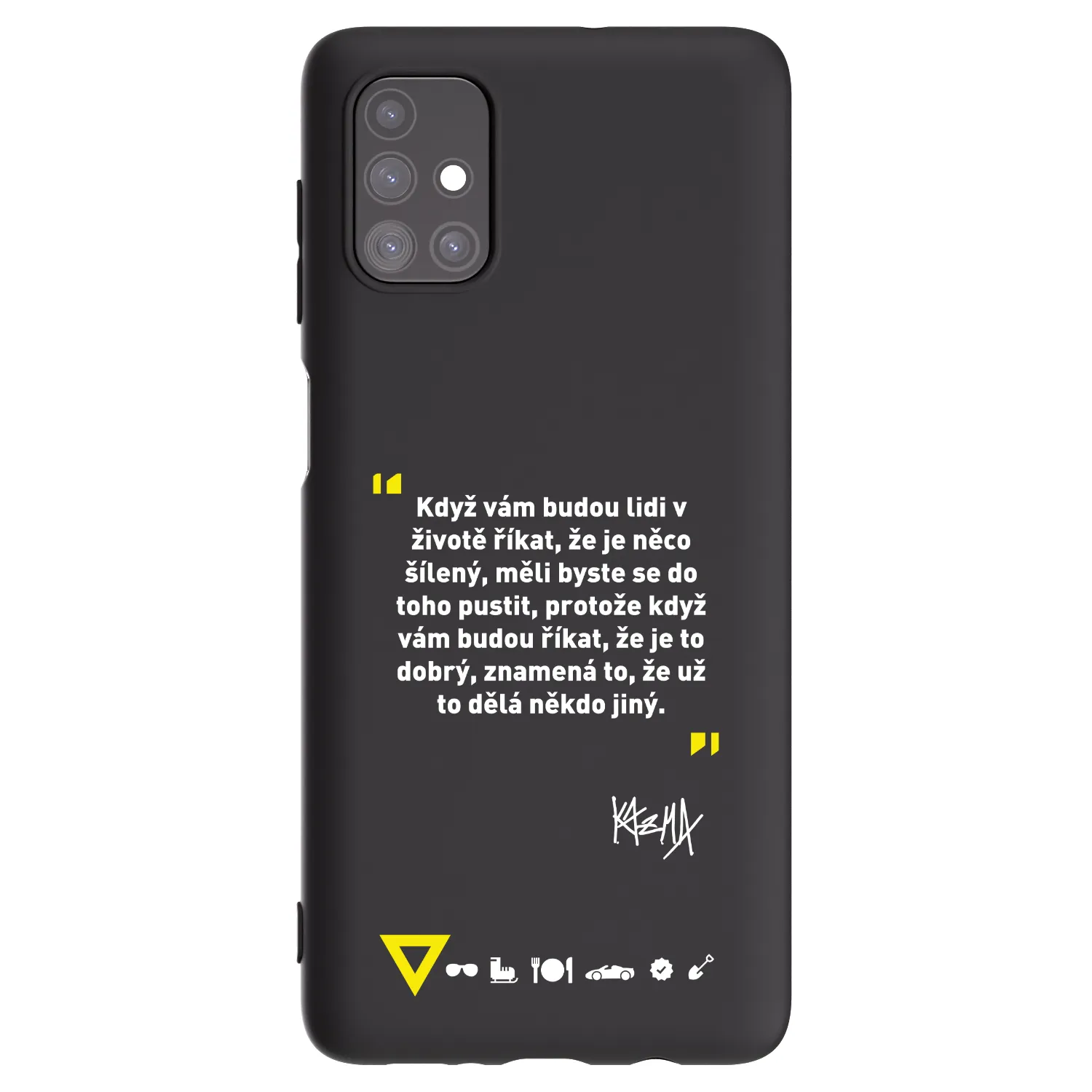 Picasee silikonový černý obal pro Samsung Galaxy M51 M515F - Kazma - MĚLI BYSTE SE DO TOHO PUSTIT