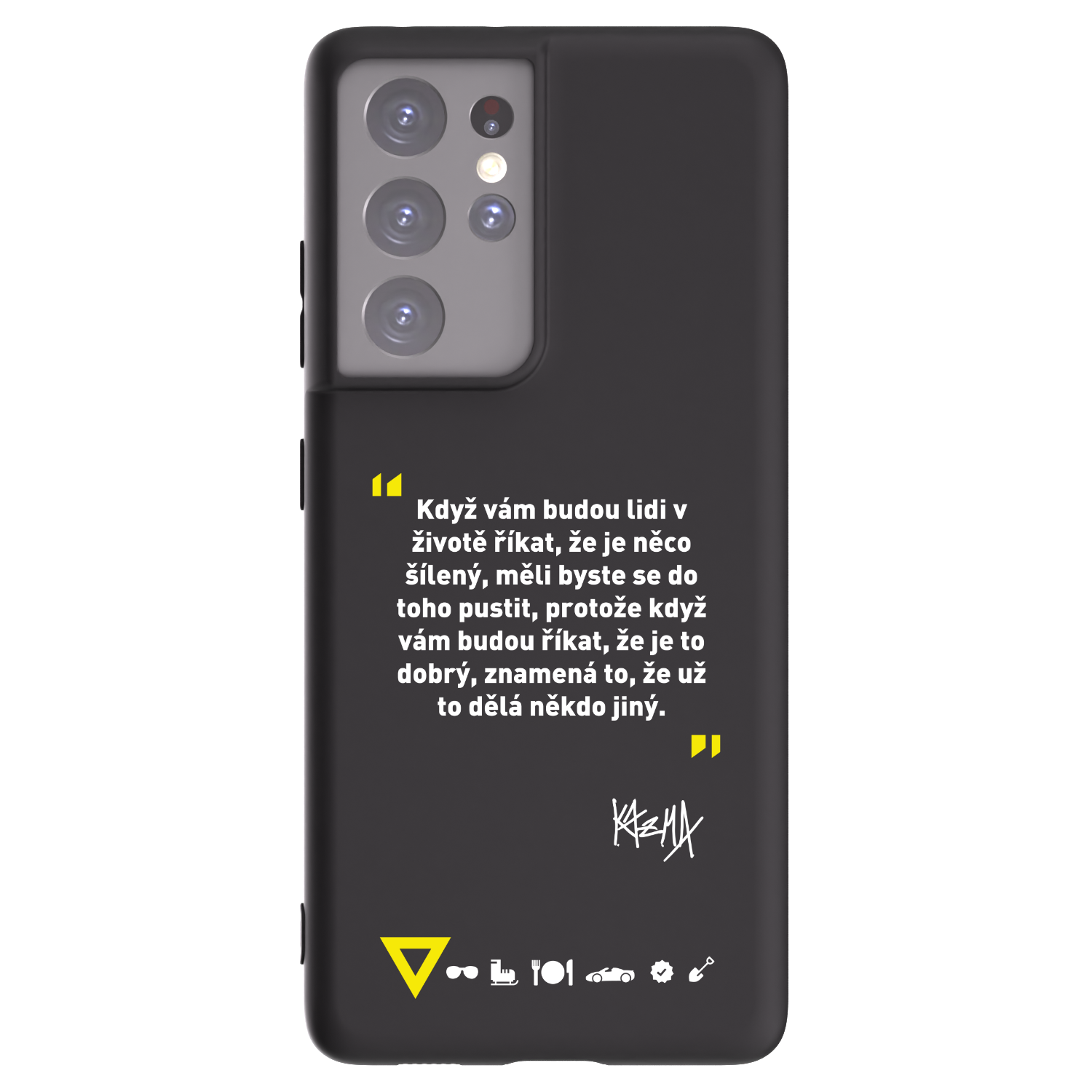 Picasee silikonový černý obal pro Samsung Galaxy S21 Ultra 5G G998B - Kazma - MĚLI BYSTE SE DO TOHO PUSTIT