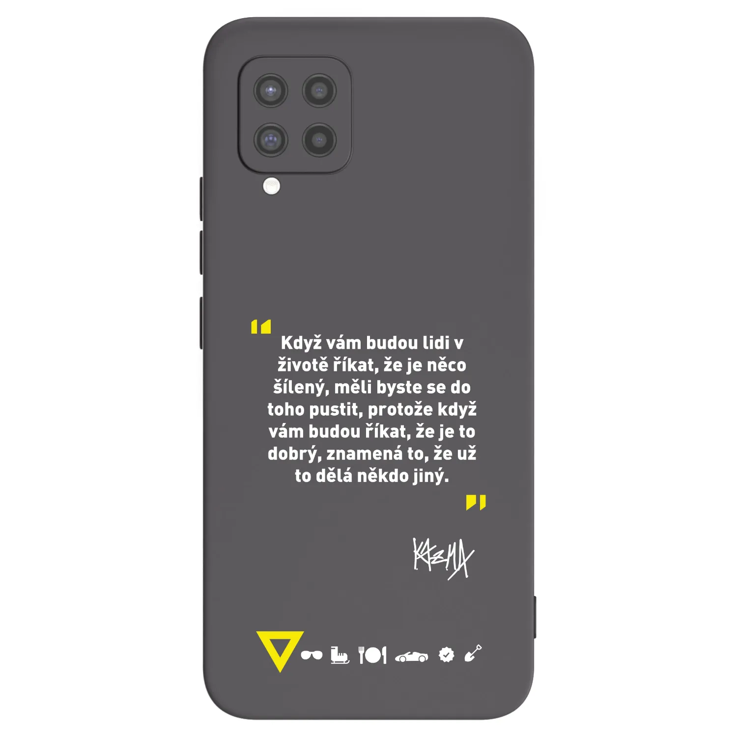 Picasee silikonový černý obal pro Samsung Galaxy A42 A426B - Kazma - MĚLI BYSTE SE DO TOHO PUSTIT