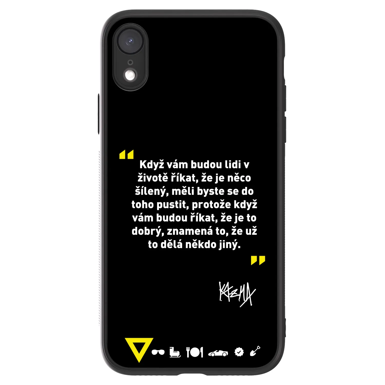 Picasee ULTIMATE CASE pro Apple iPhone XR - Kazma - MĚLI BYSTE SE DO TOHO PUSTIT