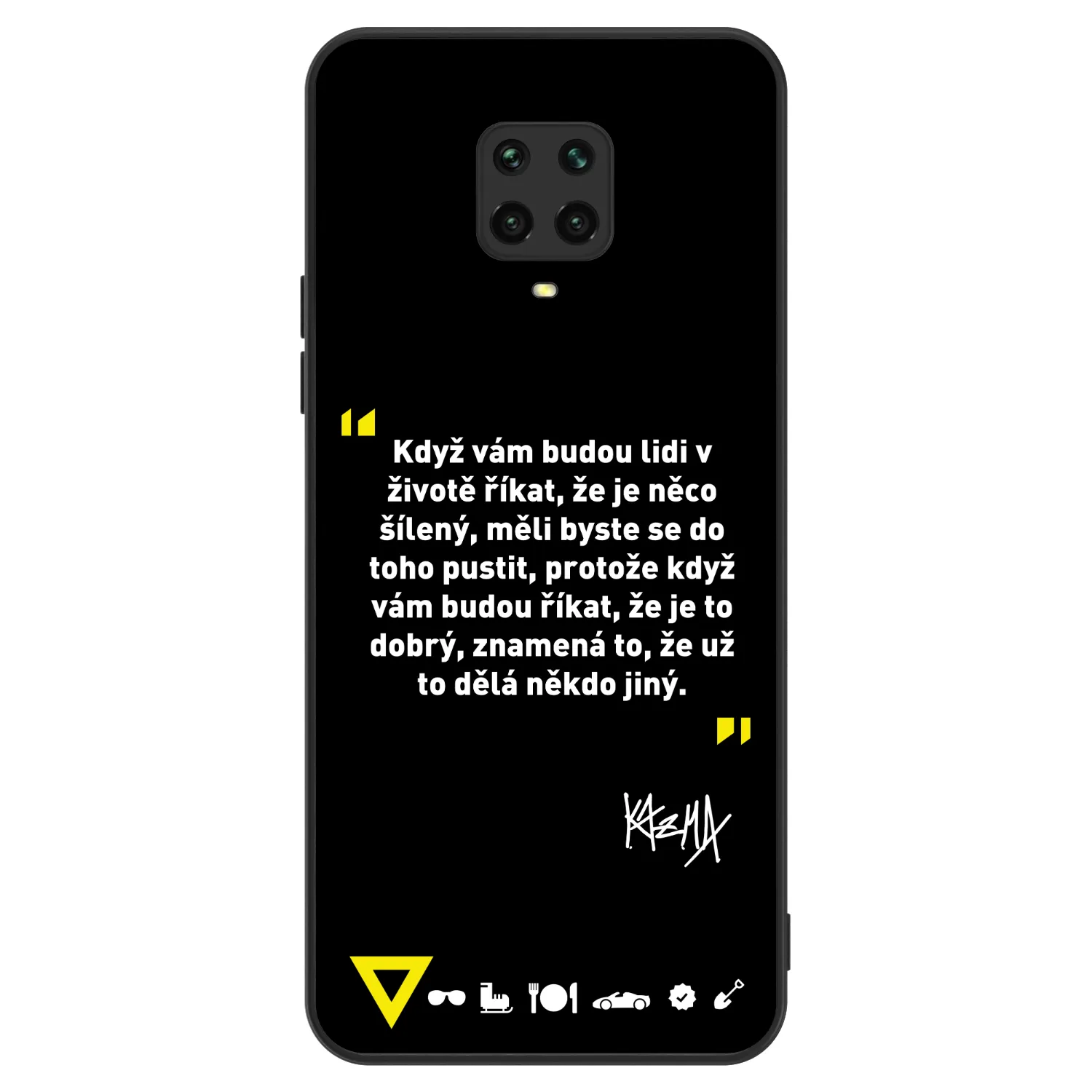 Picasee ULTIMATE CASE pro Xiaomi Redmi Note 9 Pro - Kazma - MĚLI BYSTE SE DO TOHO PUSTIT