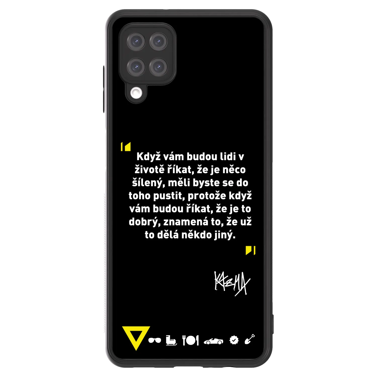 Picasee ULTIMATE CASE pro Samsung Galaxy A12 A125F - Kazma - MĚLI BYSTE SE DO TOHO PUSTIT