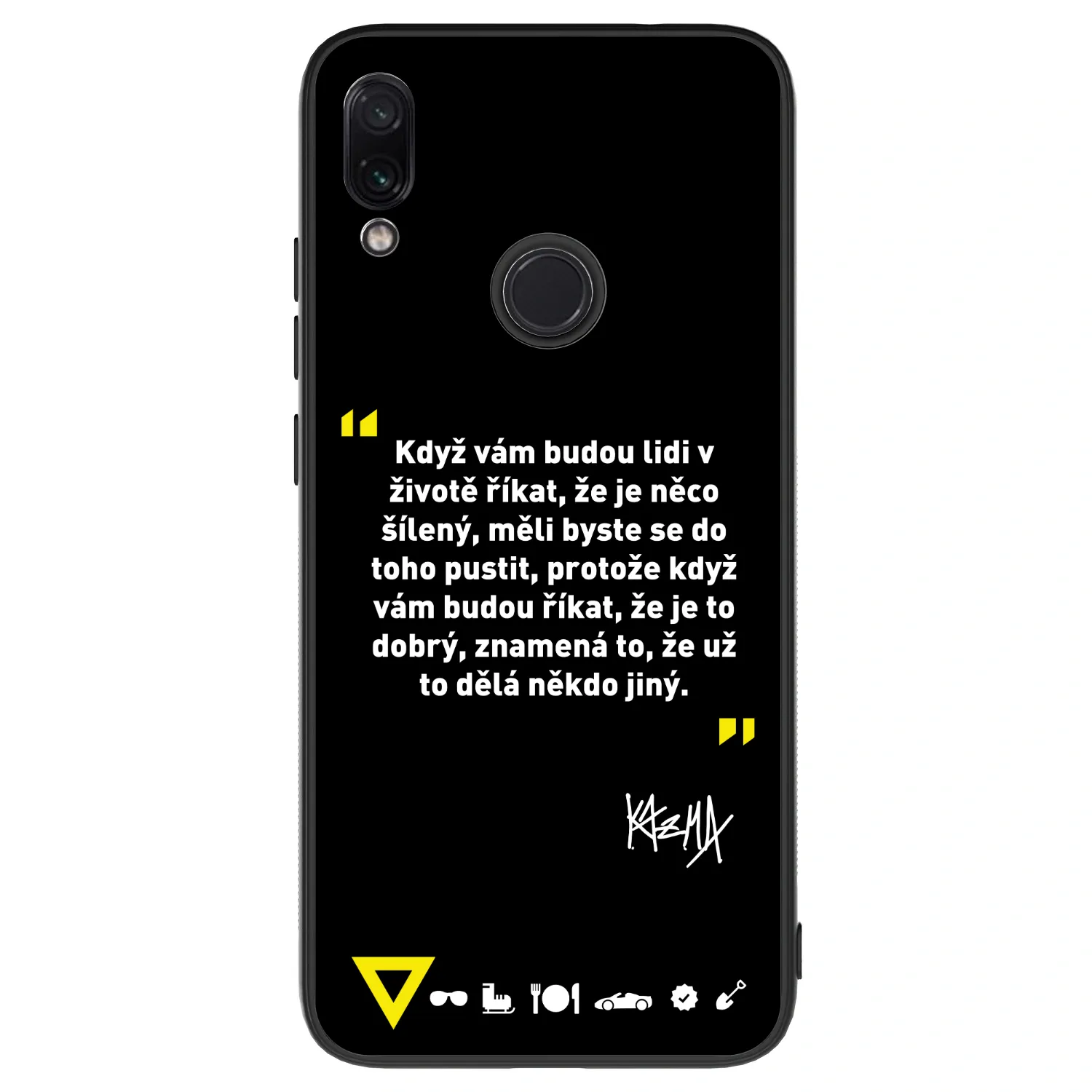 Picasee ULTIMATE CASE pro Xiaomi Redmi Note 7 - Kazma - MĚLI BYSTE SE DO TOHO PUSTIT