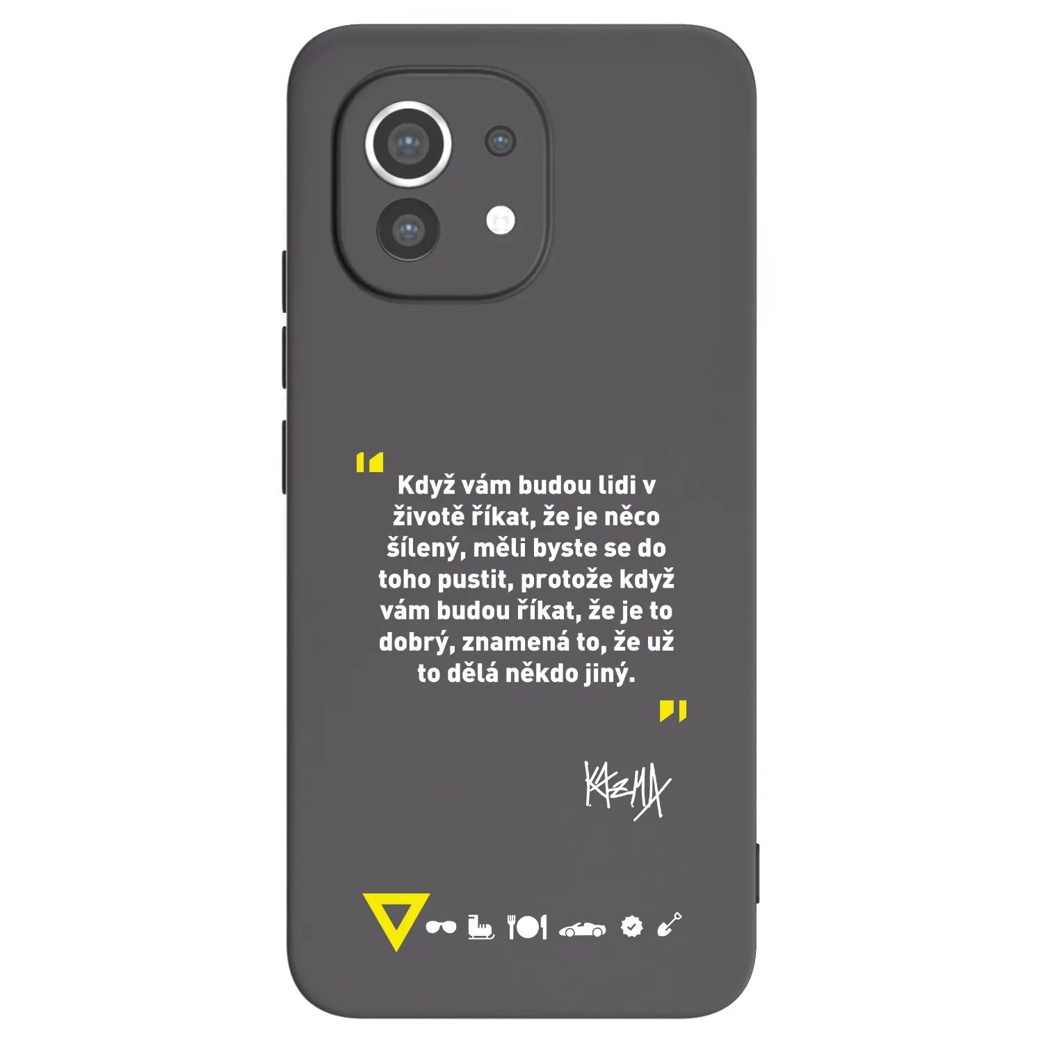 Picasee silikonový černý obal pro Xiaomi Mi 11 - Kazma - MĚLI BYSTE SE DO TOHO PUSTIT
