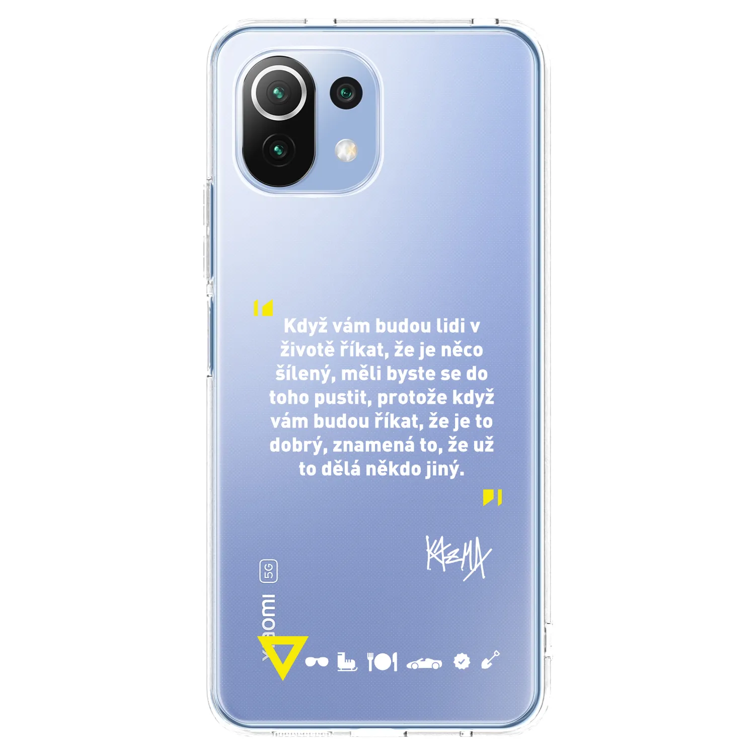 Picasee silikonový průhledný obal pro Xiaomi Mi 11 Lite - Kazma - MĚLI BYSTE SE DO TOHO PUSTIT