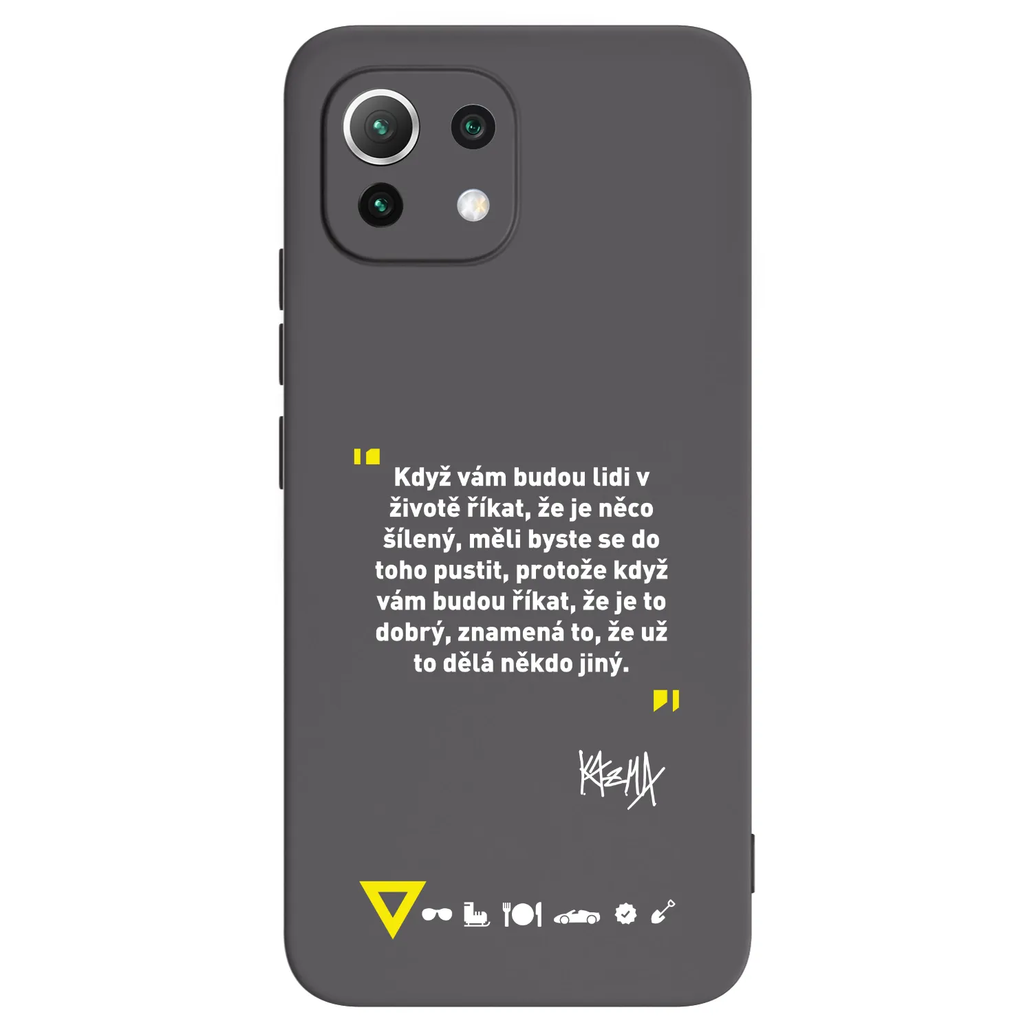 Picasee silikonový černý obal pro Xiaomi Mi 11 Lite - Kazma - MĚLI BYSTE SE DO TOHO PUSTIT