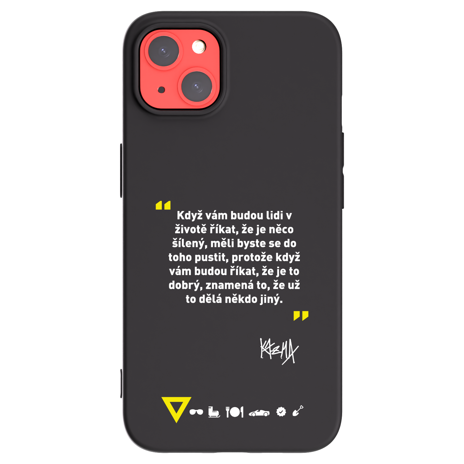 Picasee silikonový černý obal pro Apple iPhone 13 - Kazma - MĚLI BYSTE SE DO TOHO PUSTIT