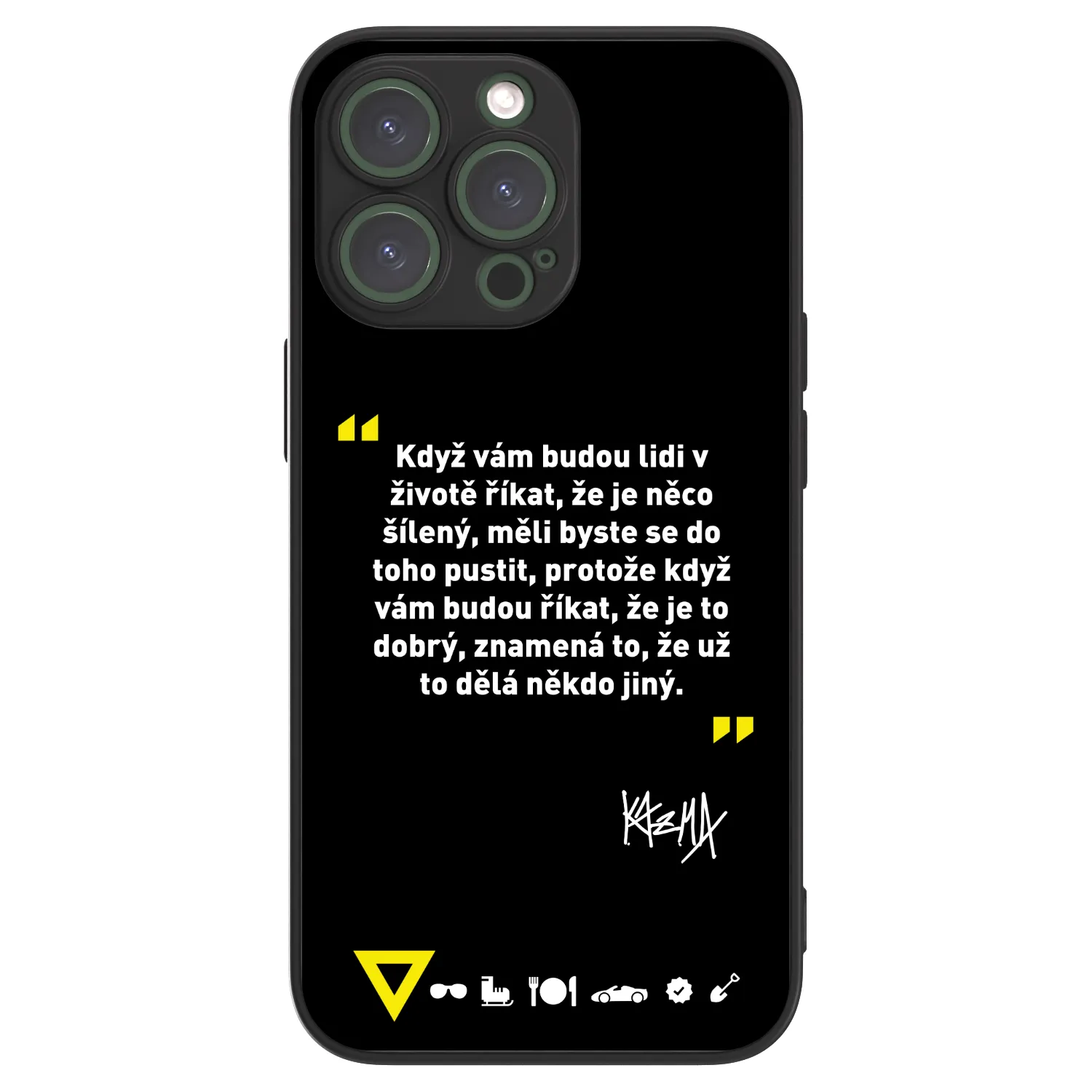 Picasee ULTIMATE CASE pro Apple iPhone 13 Pro - Kazma - MĚLI BYSTE SE DO TOHO PUSTIT